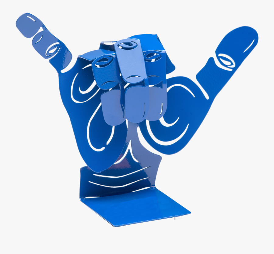 Hang Loose Shaka Hand Sign Metal Art, Transparent Clipart