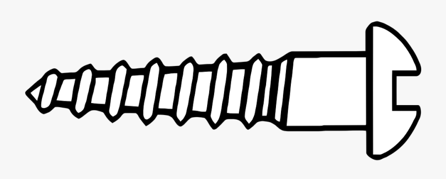 Screw Clipart Metal Thing - Simple Machine Screw Clipart, Transparent Clipart
