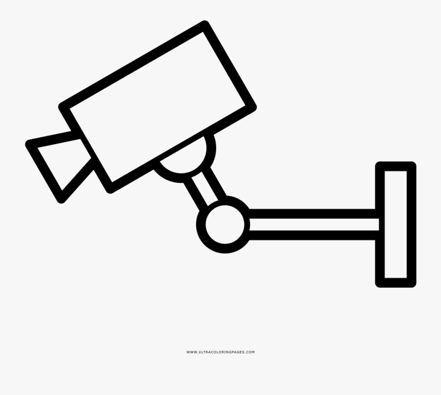 Security Camera Coloring Page - Gel Manicure Clip Art, Transparent Clipart