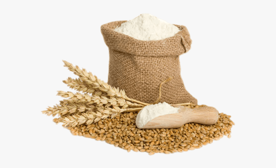 Bag Of Wheat Flour And Spikes - Wheat Flour, Transparent Clipart