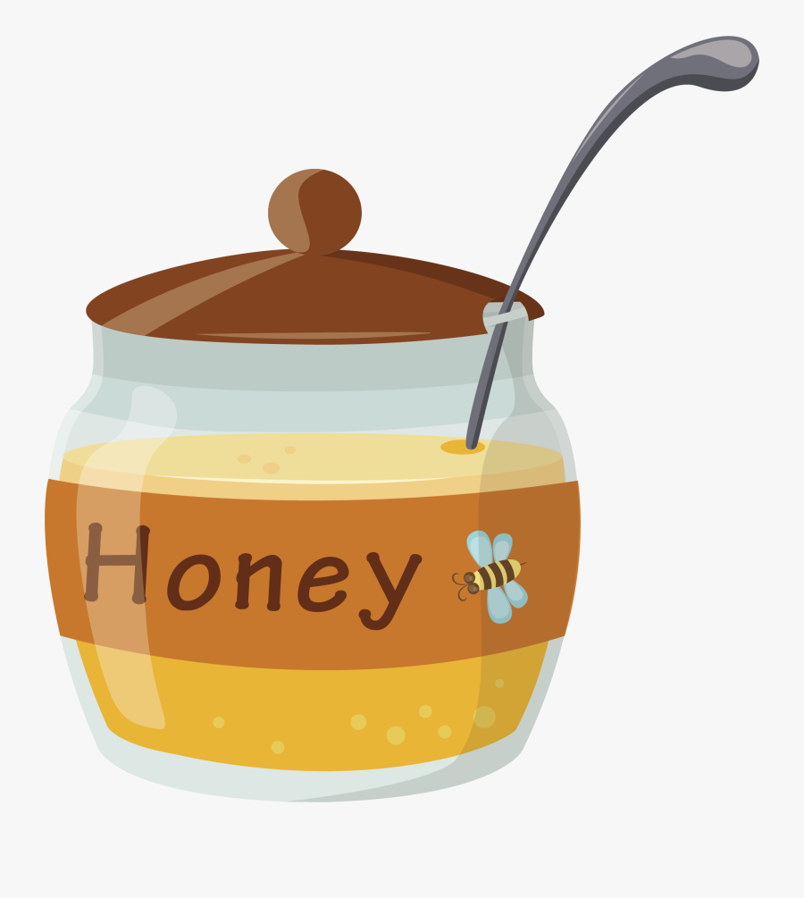 Flour Clipart Flour Jar - Honey Cartoon Clip Art, Transparent Clipart