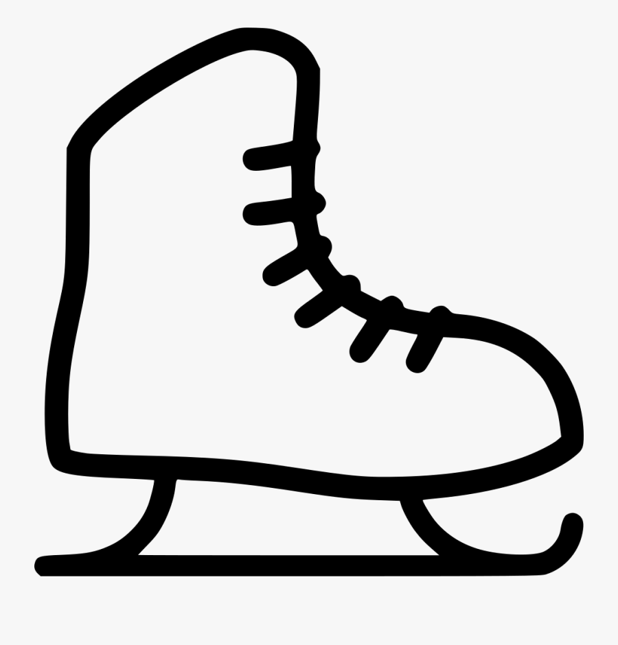 Christmas Ice Skate - White Ice Skate Icon, Transparent Clipart