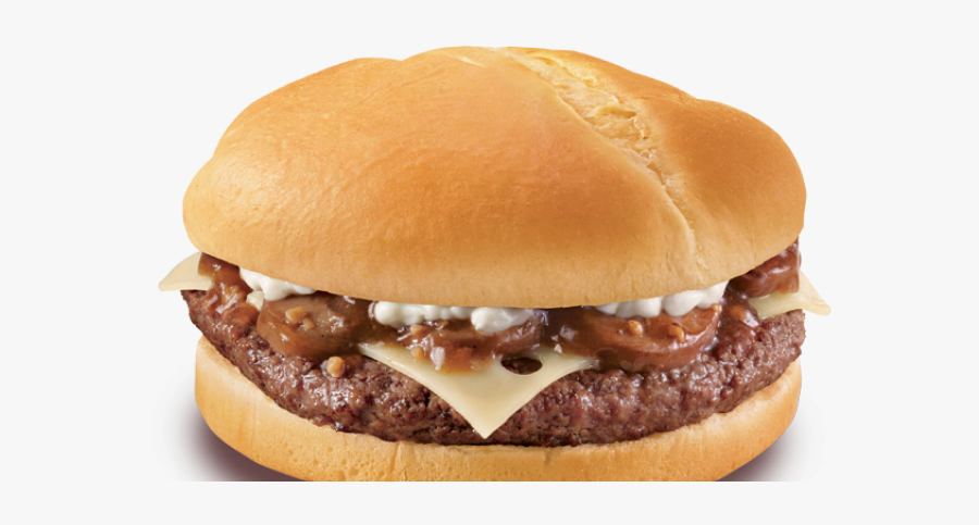 Dairy Queen Mushroom Swiss Burger, Transparent Clipart