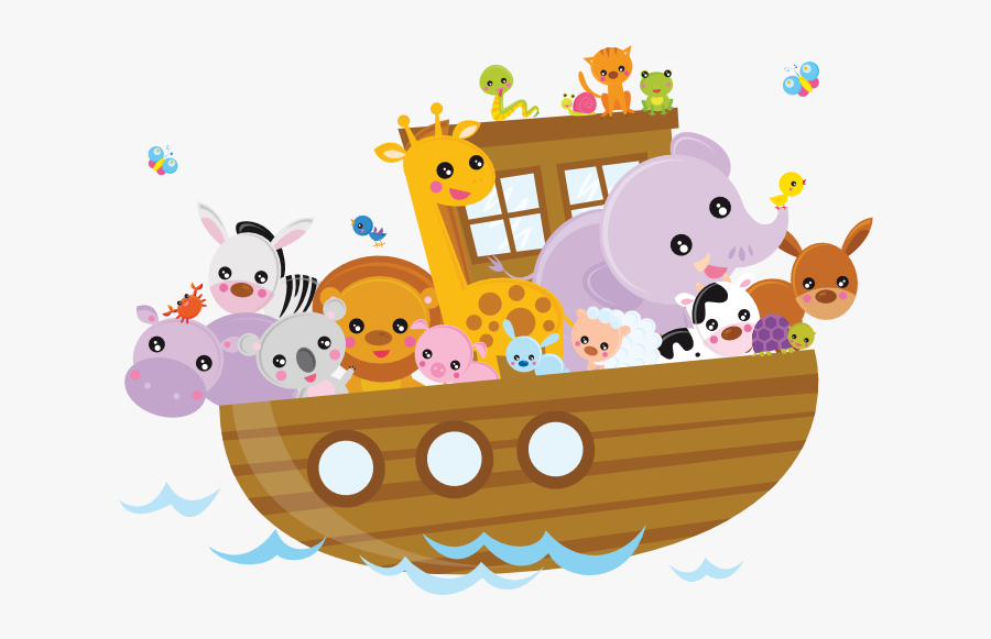 Ark Of Noah Cartoon, Transparent Clipart