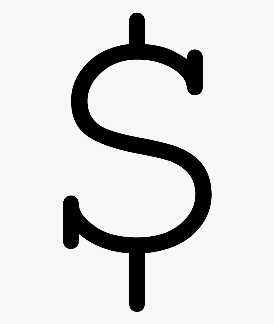 Dollar Sign Png - Calligraphy, Transparent Clipart