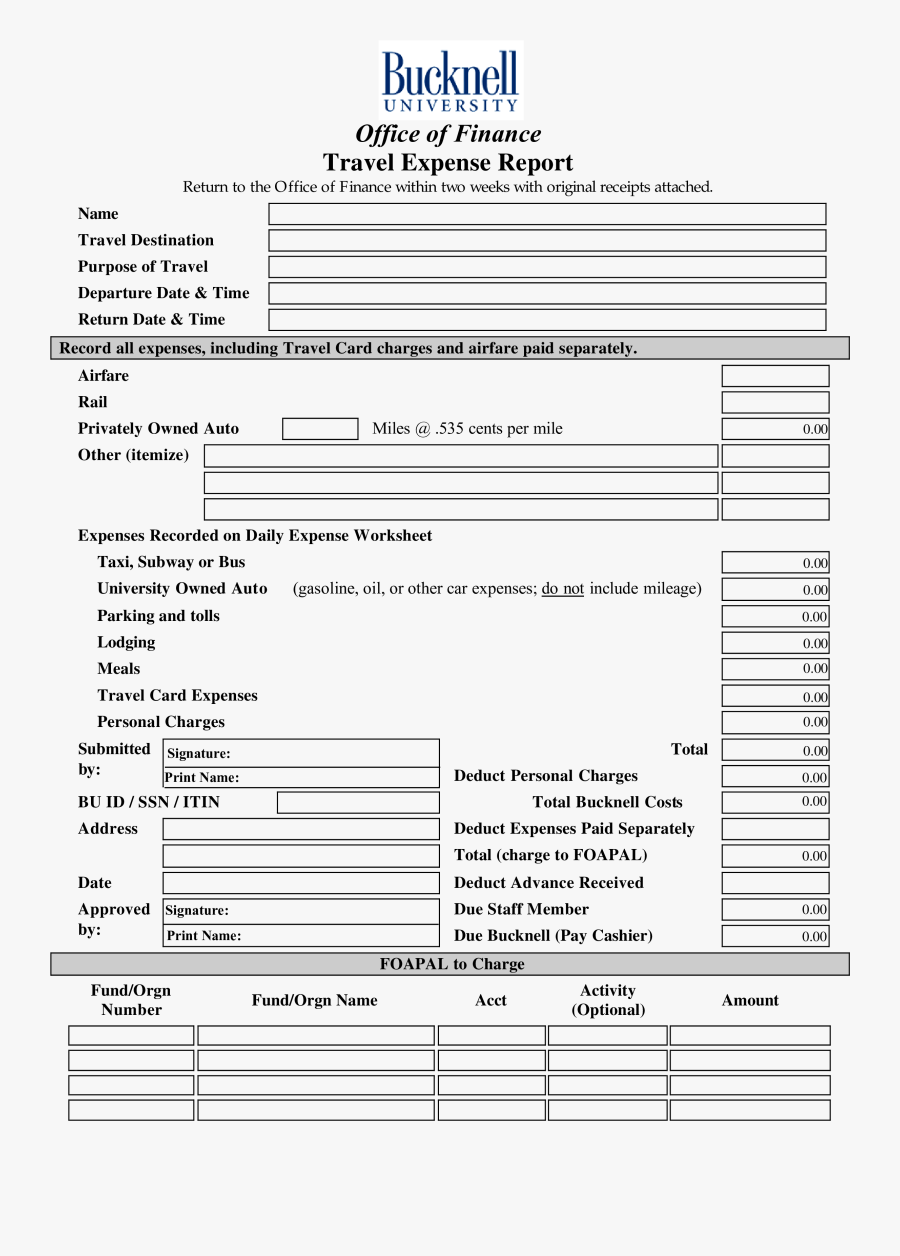 Clip Art Free Travel Expense Templates - Official Travel Expenses Report, Transparent Clipart