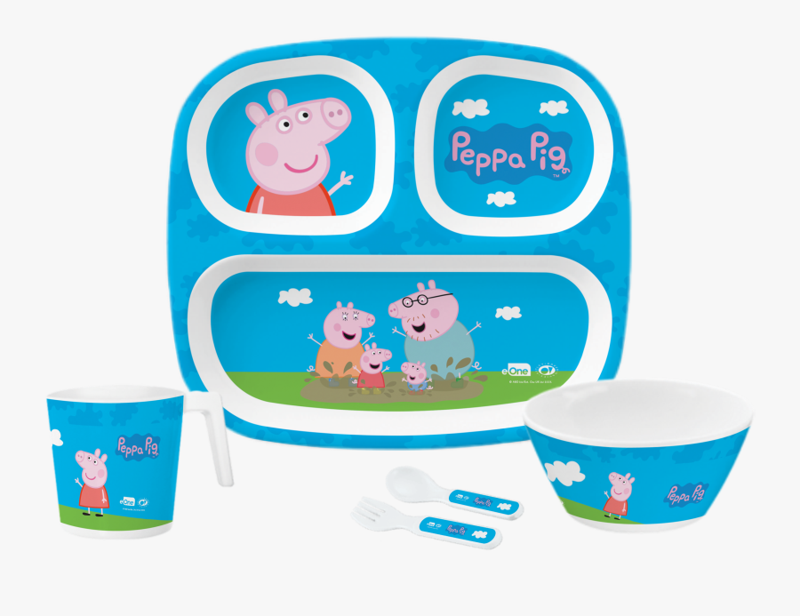 5 Pc Kids Set - Peppa Pig, Transparent Clipart