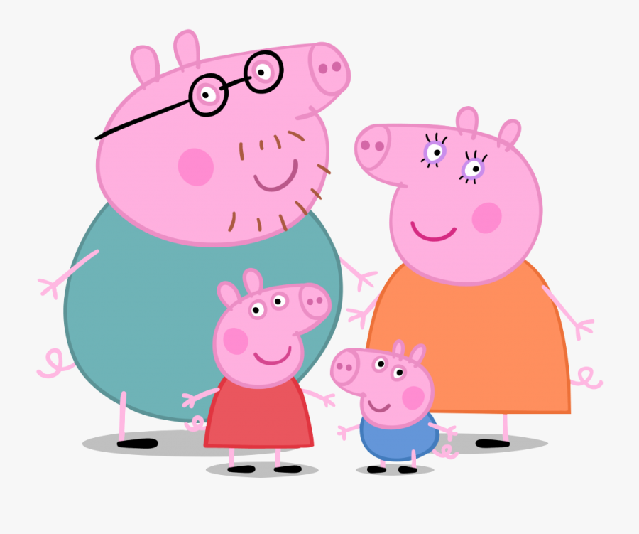 Familia Da Peppa Pig, Transparent Clipart