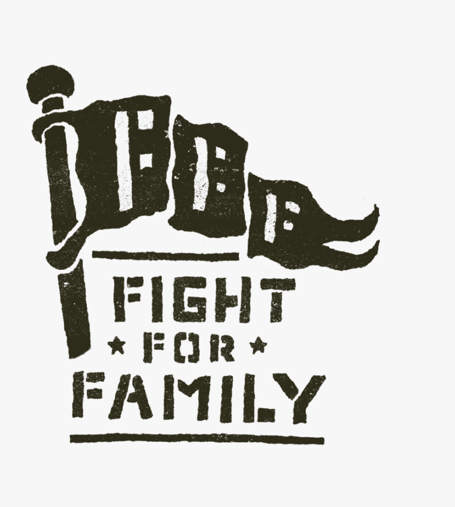 Fff Flag Wtext-01 - Fight For The Family Logo, Transparent Clipart