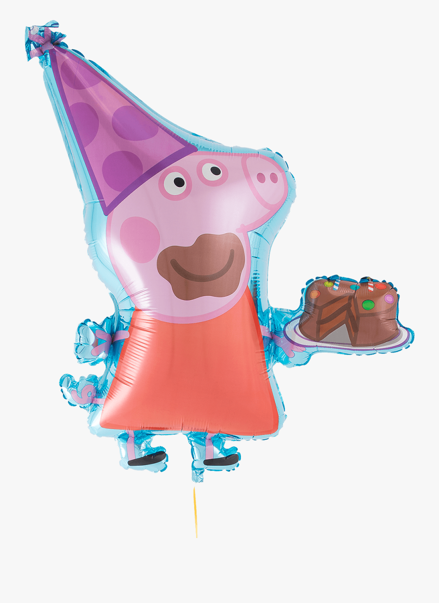 Peppa Pig Birthday Cake Supershape - Peppa Pig, Transparent Clipart