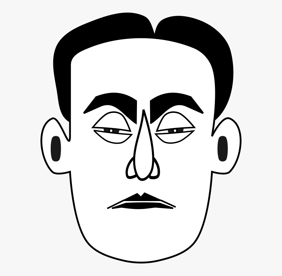 Emotion,art,monochrome Photography - Sad Man Face Clipart, Transparent Clipart