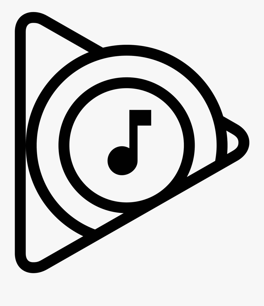 Google Play Icon Free - Play Music Logo White, Transparent Clipart