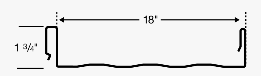 Standing Seam Roof 18, Transparent Clipart