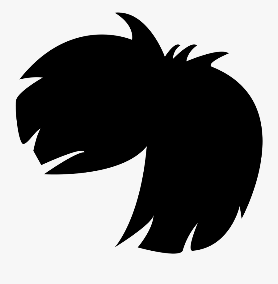 Short Black Hair Wig Shape Svg Png Icon- - Cartoon Boy Hair Png, Transparent Clipart