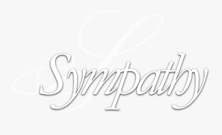 Sympathy Page Header Title - Calligraphy, Transparent Clipart