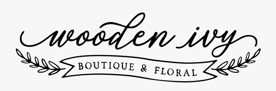 Wooden Ivy Boutique And Floral - Calligraphy, Transparent Clipart