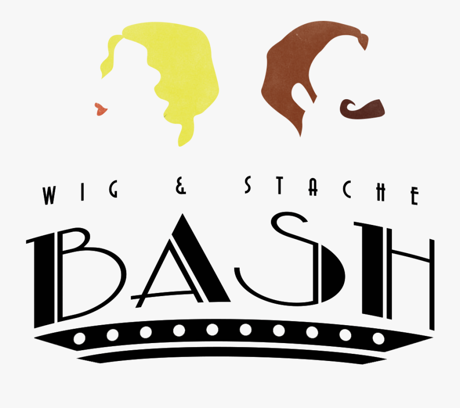 Wig And Stache Bash, Transparent Clipart