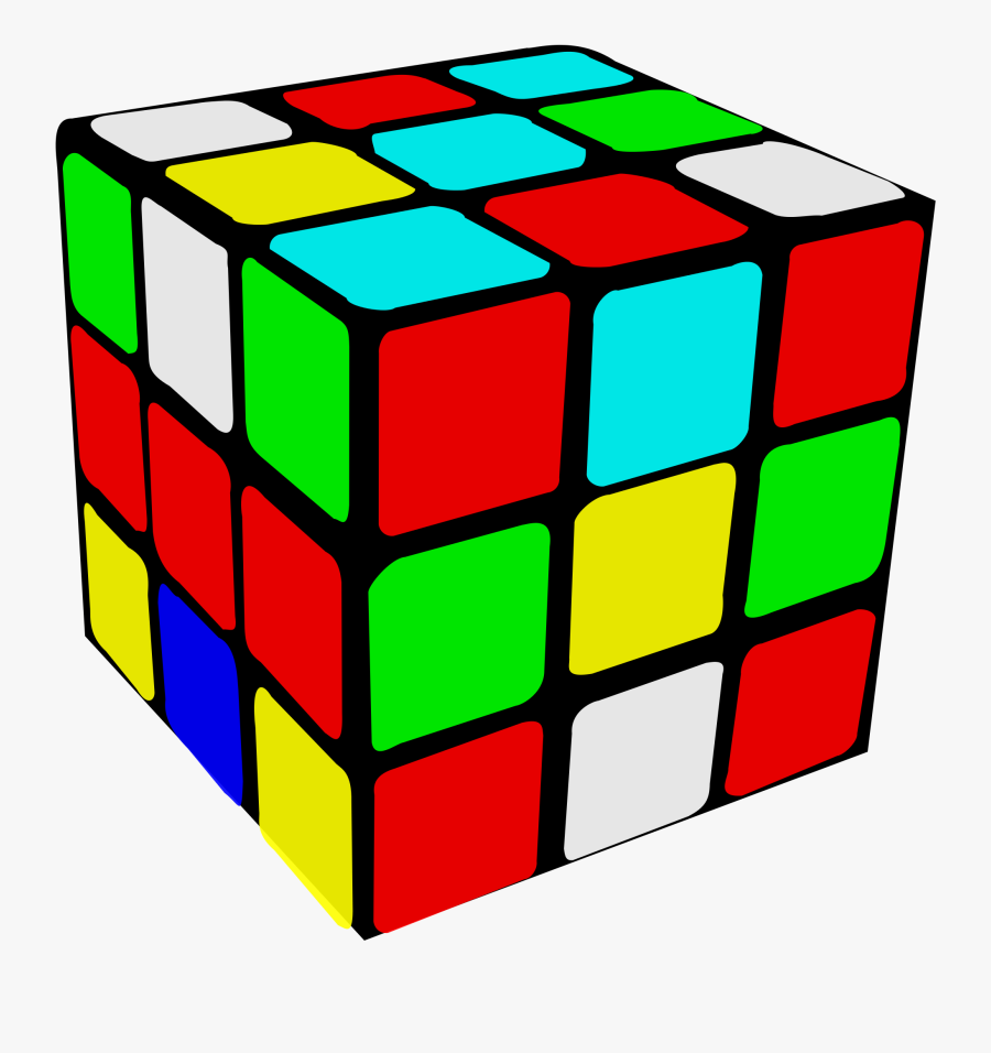 Rubik"s Cube,toy,clip Art,educational - Rubix Cube Surface Area, Transparent Clipart