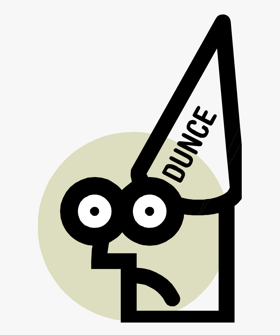 "facebook Staffer" - Transparent Dunce Png, Transparent Clipart