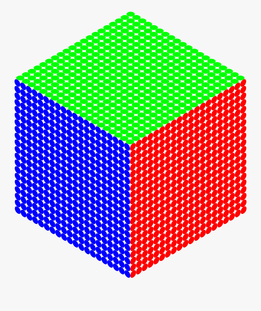 Rgb Isometric Circles Cube Clip Arts - Cube Png Red Isometric, Transparent Clipart