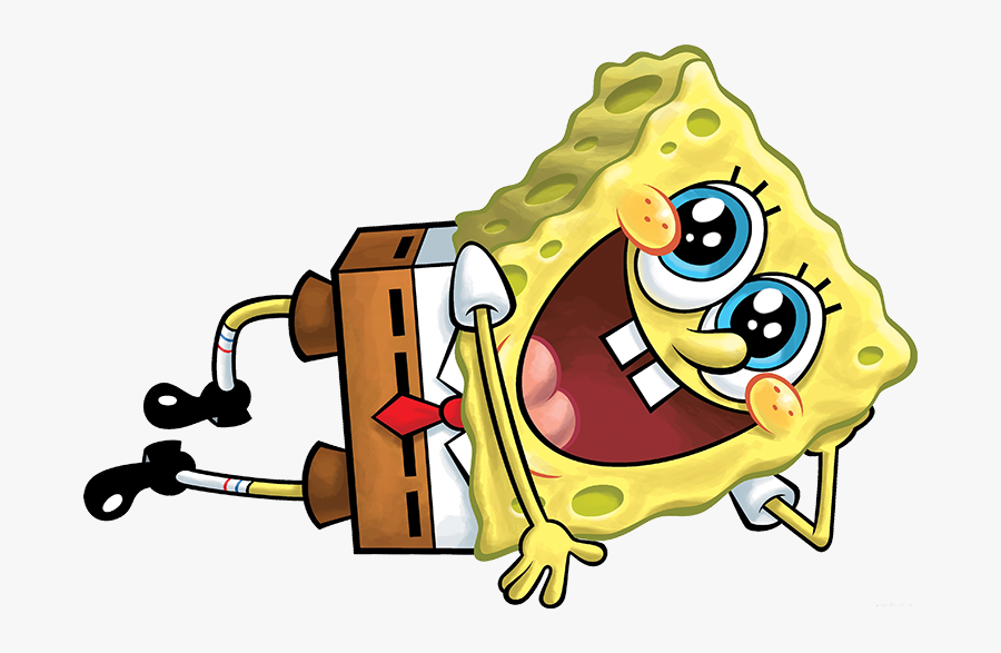 Spongebob - Spongebob Squarepants Laying Down, Transparent Clipart