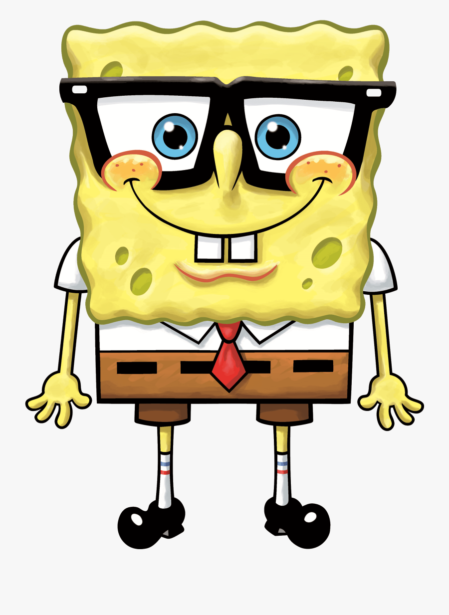 Spongebob Glasses - Bob Esponja Con Lentes, Transparent Clipart