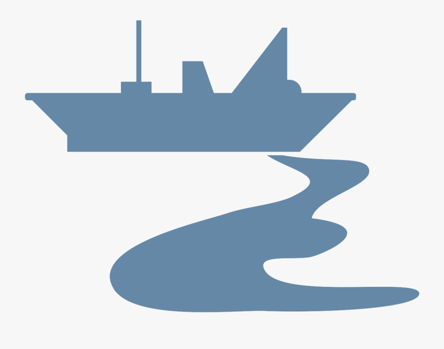 Icon Of Ship Leaking Oil - Crude Oil Spill Transparent, Transparent Clipart