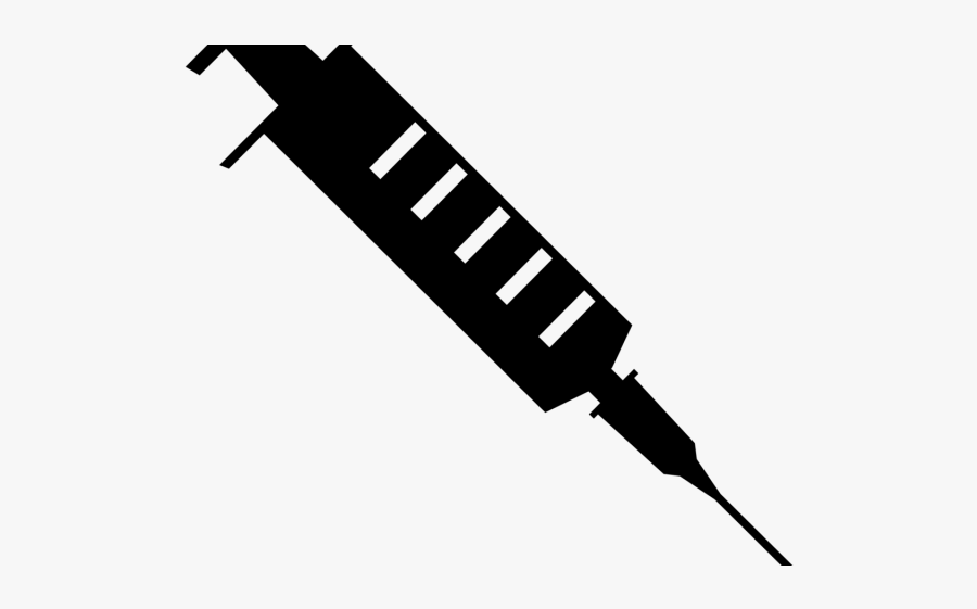 Needless Clipart Clipart Diabetes - Syringe Black And White, Transparent Clipart