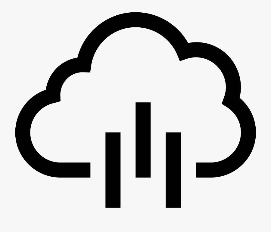 This Is A Drawing Of A Rain Cloud That Is Flat On The, Transparent Clipart