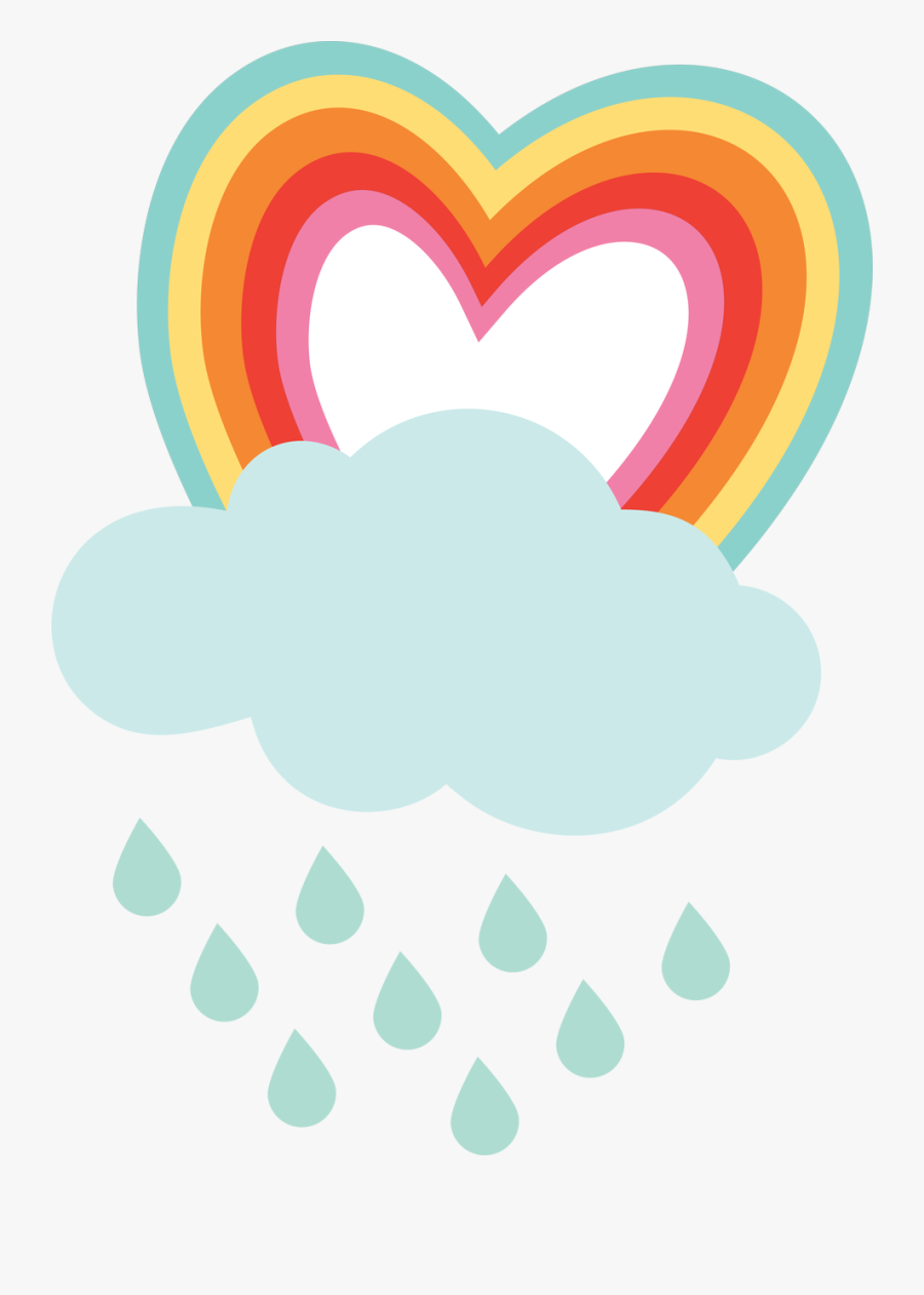 Rain Clouds Svg Cut File, Transparent Clipart