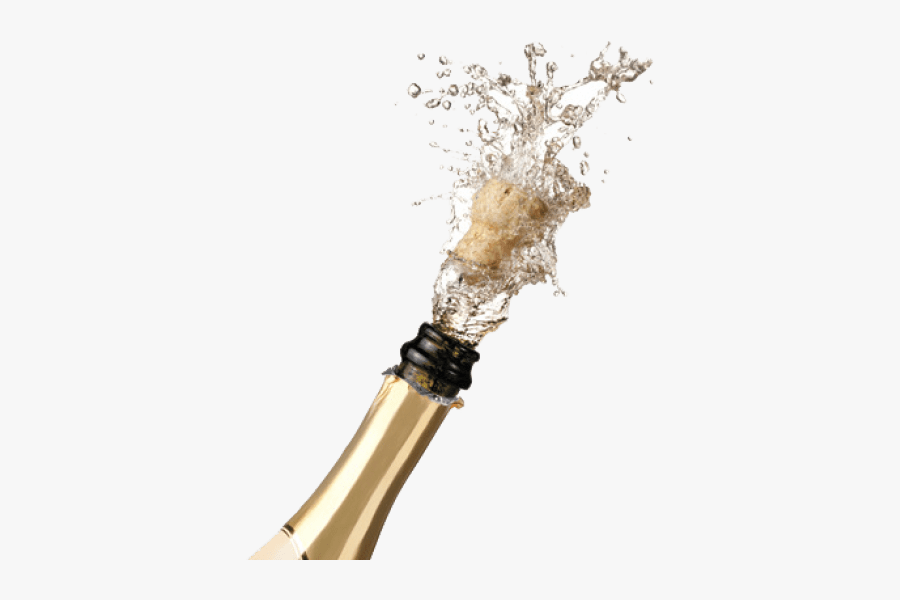 Champagne Bottle Popping Png - Champagne Bottle Open Png, Transparent Clipart