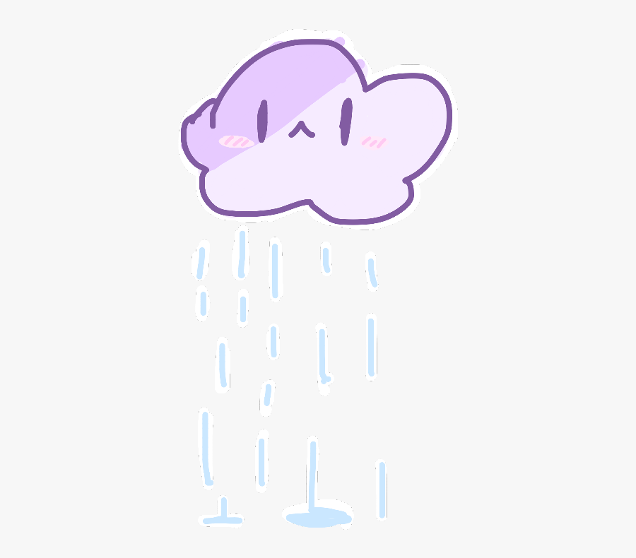 A Rain Cloud - Illustration, Transparent Clipart