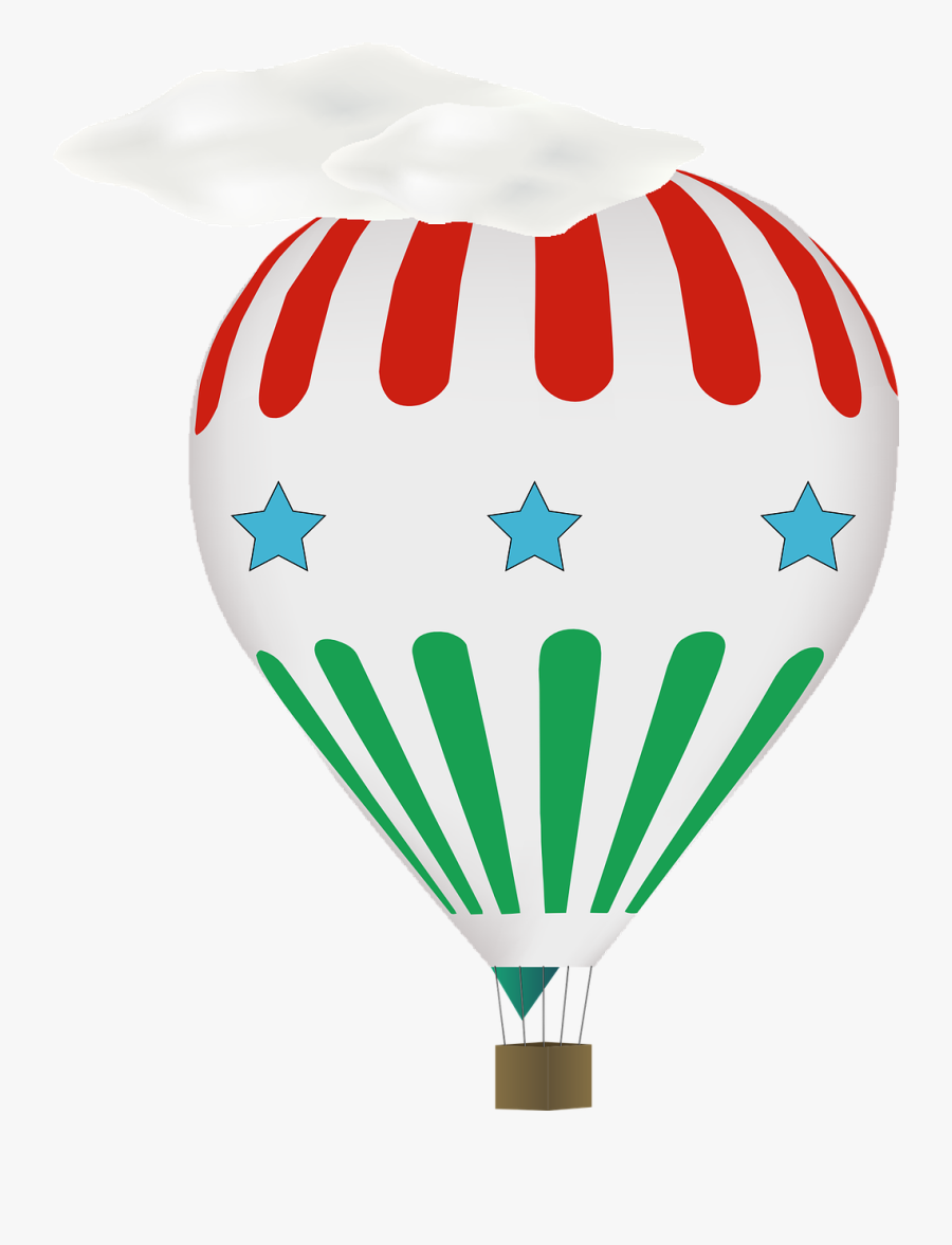 Adventure Air Airship Free Picture - Balão E Nuvens Png, Transparent Clipart