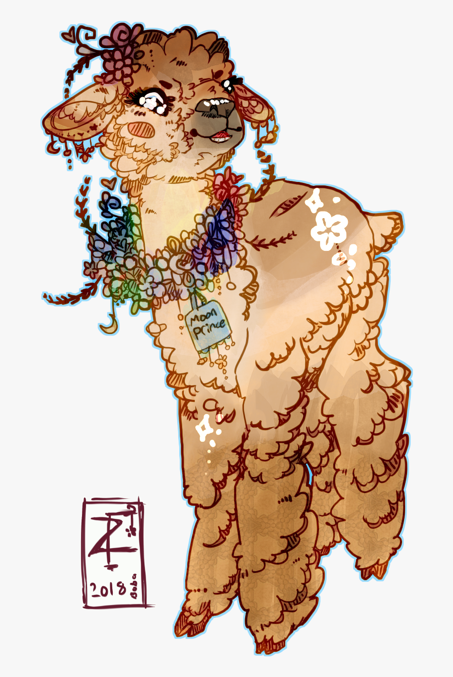 Moonprince The Alpaca - Illustration, Transparent Clipart