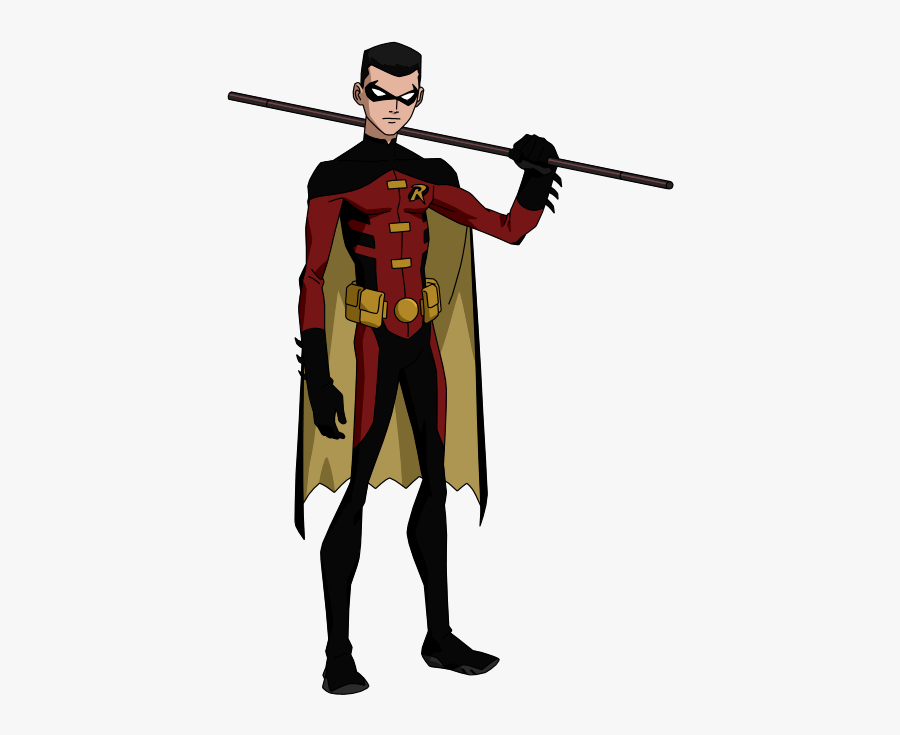 Superhero Robin Free Png Image - Tim Drake Robin Young Justice, Transparent Clipart