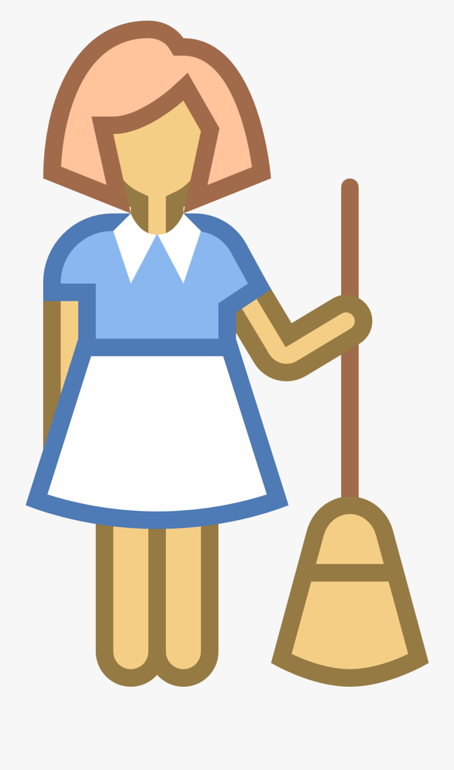 Dust Hotel Housekeeper Free - Female And Male Icon Png, Transparent Clipart