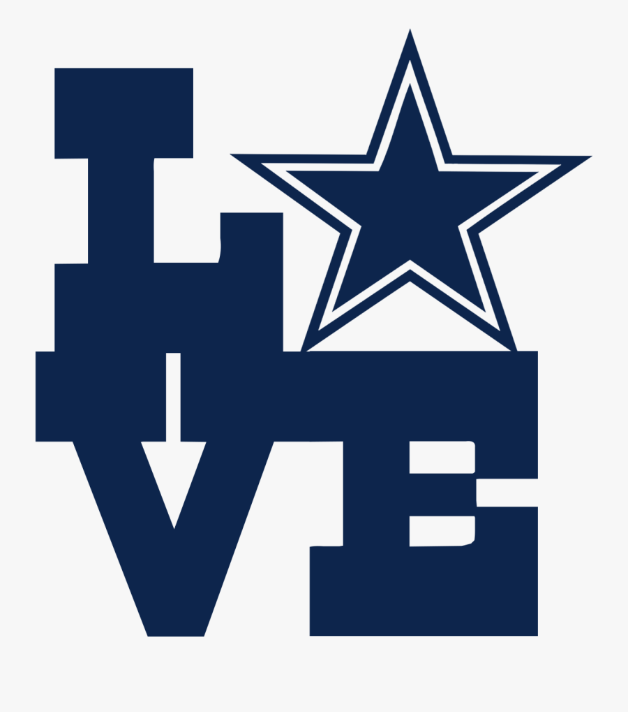 Love Dallas-car/truck Decal - Dallas Cowboys Logo , Free Transparent