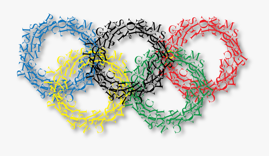 Olympic Rings, Transparent Clipart