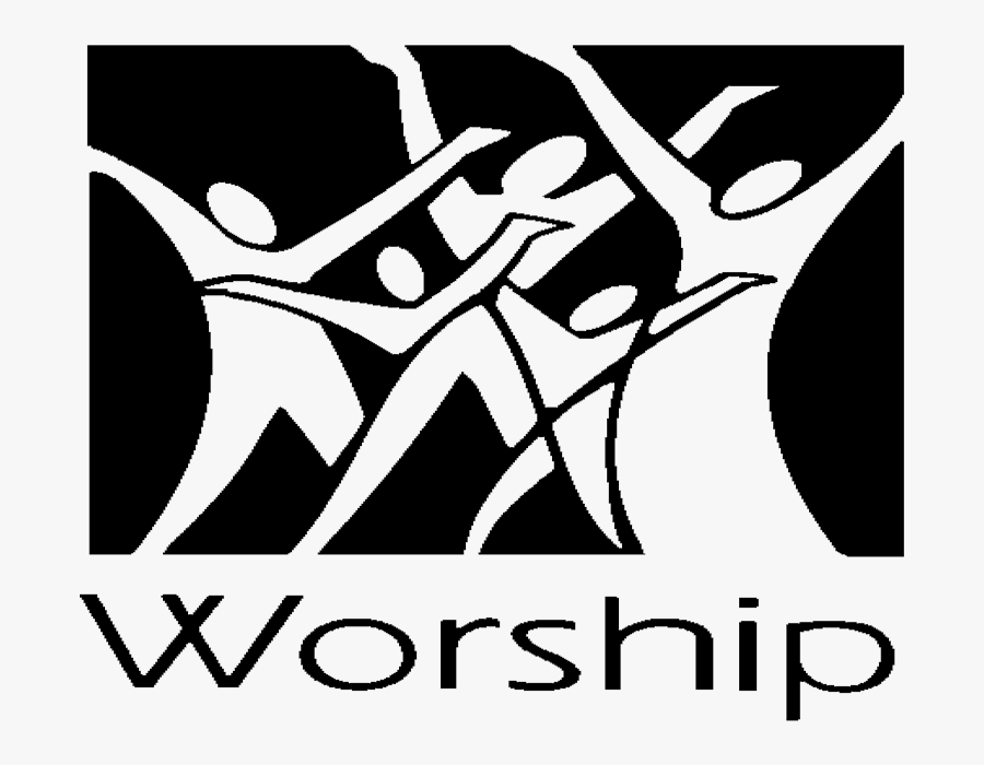 Excited Clipart Youth Ministry - Worship Graphic Design Black And White, Transparent Clipart