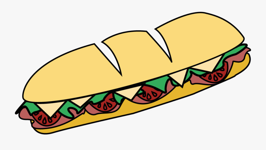 Clip Art Sub Sandwich, Transparent Clipart