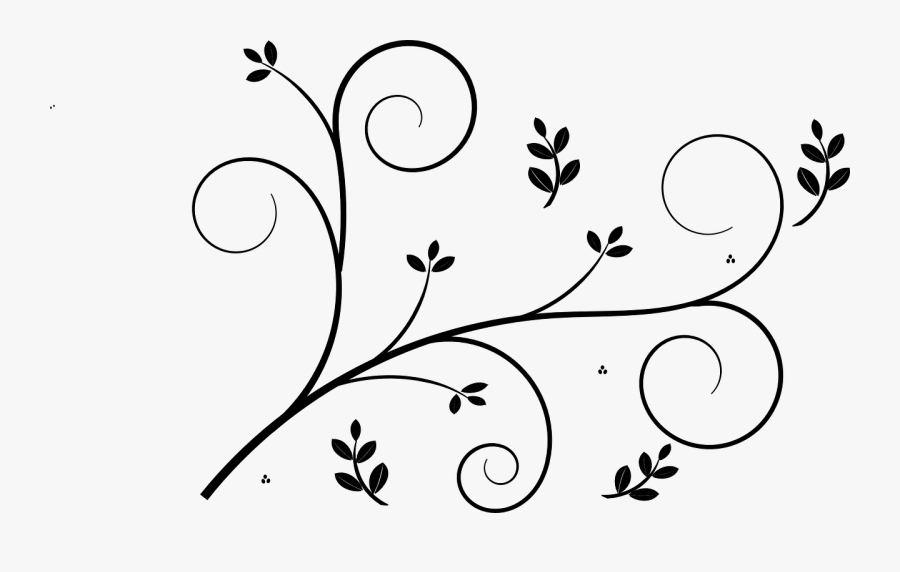 Floral Design Decorative - Flower Vines, Transparent Clipart