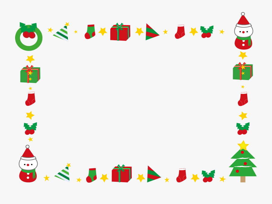 Christmas Creativity Cartoon - Cartoon Christmas Border Png, Transparent Clipart