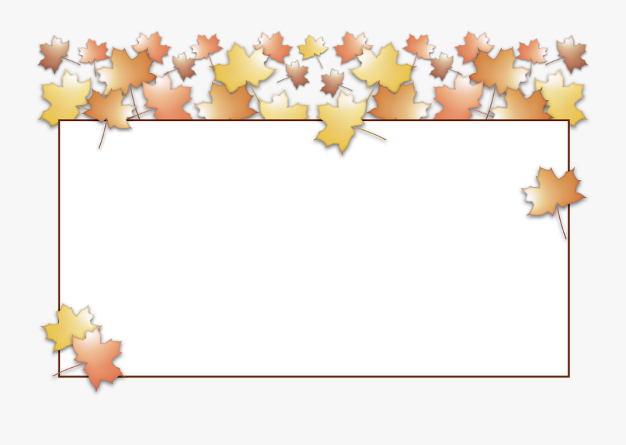 Transparent November Clipart Border - Cartoon, Transparent Clipart