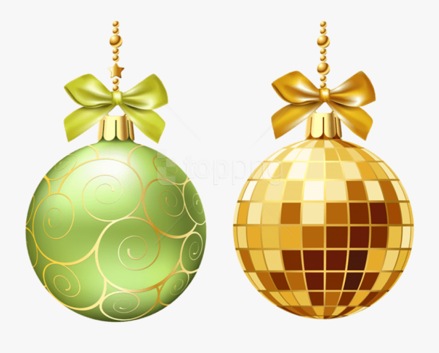 Transparent Png Christmas Decorations - Christmas Ornaments Ball Transparent, Transparent Clipart