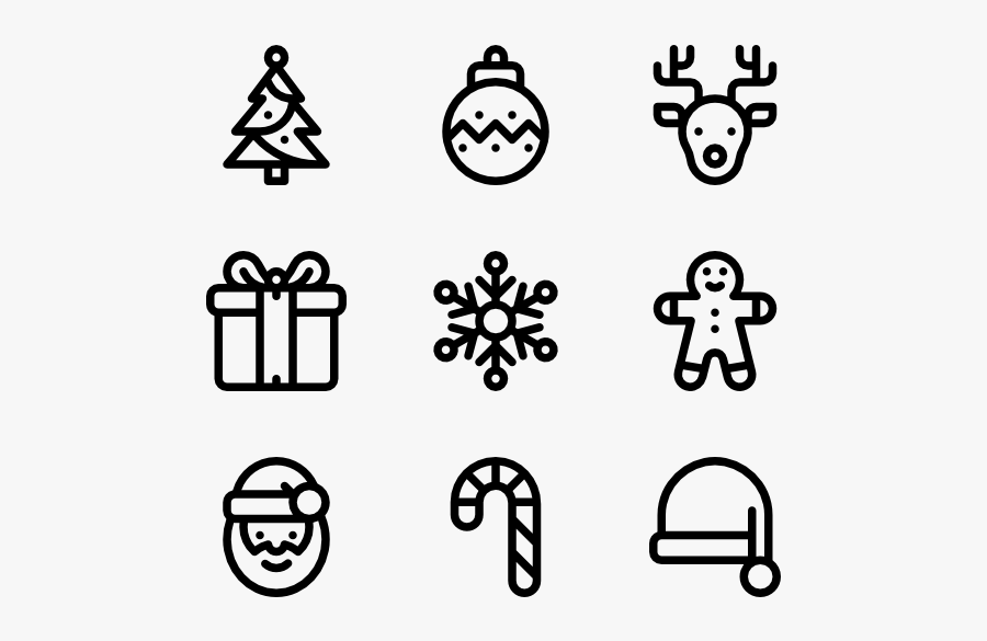 Christmas - Christmas Icons Vector Png, Transparent Clipart