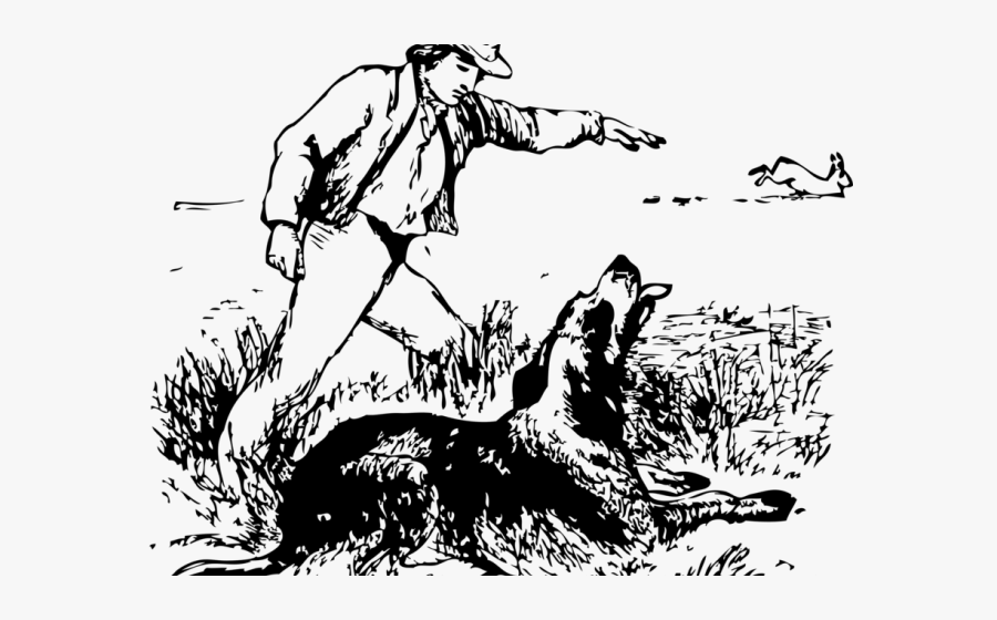 Beagle Hunting Cliparts - Aesop's Fables The Old Hound, Transparent Clipart