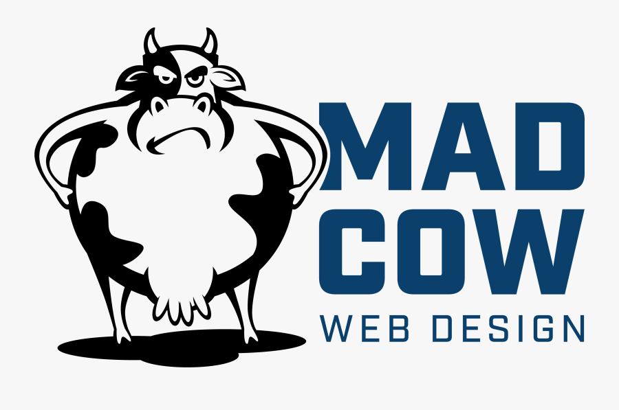 Mad Cow Web - Black And White Mad Cow, Transparent Clipart