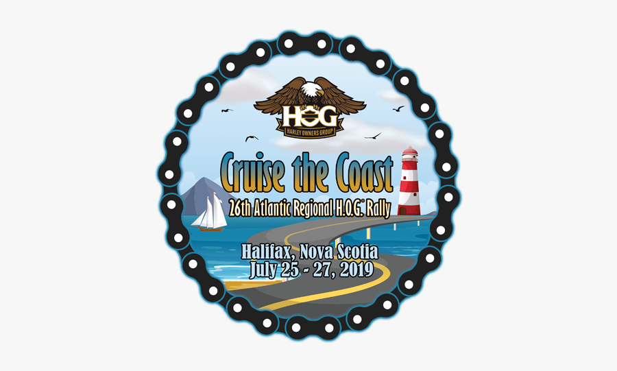 Atlantic - Round Motorcycle Chain Vector, Transparent Clipart