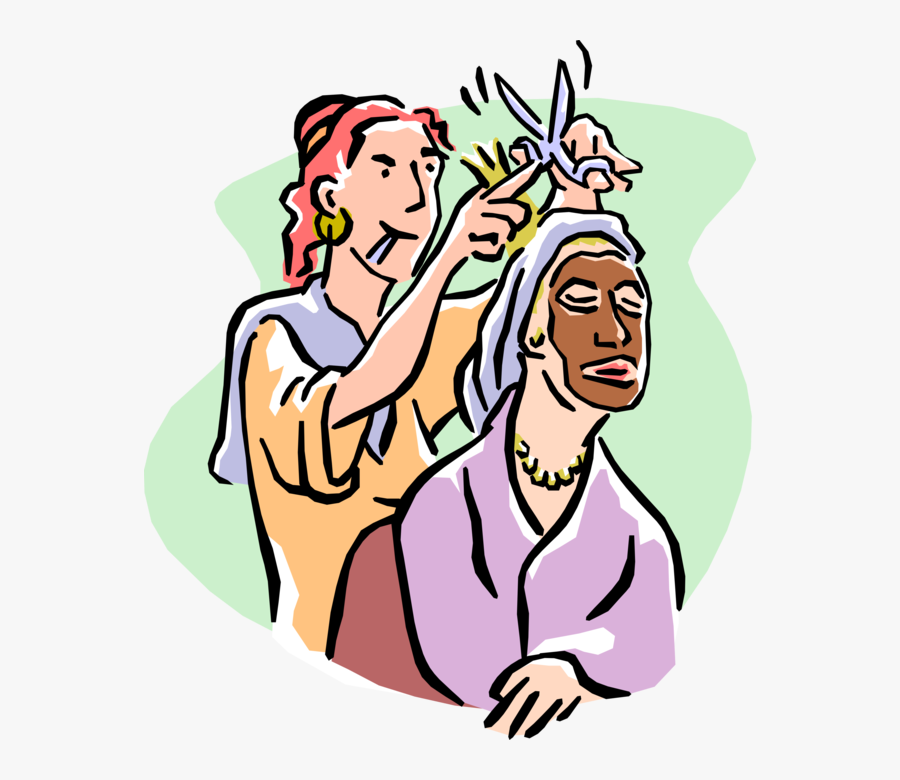 Vector Illustration Of Beauty Salon Beautician And - Beautician, Transparent Clipart
