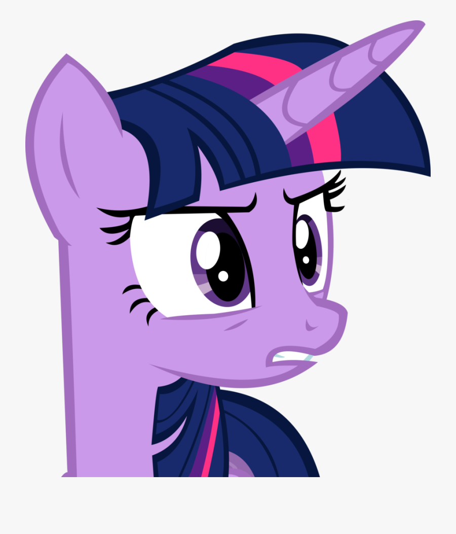 Twilight Sparkle Sad Face, Transparent Clipart
